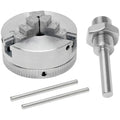 4 Jaw Chuck Zinc Alloy with M12x1 Drill Rod for Mini Lathe