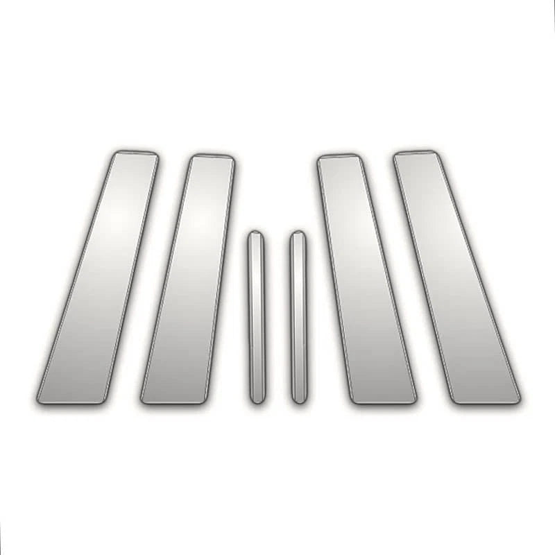 Chrome Pillar Post Covers 6Pc for Jaguar X Type (2002–2009)