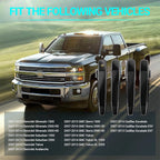 Exterior Chrome Door Handle Set for Chevrolet Silverado GMC Sierra (1999-2013)