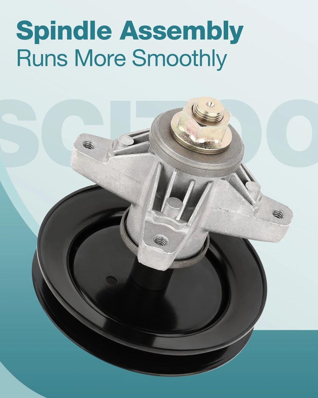 Set of 2 Spindle Assembly for MTD Cub Cadet LT1042 (618-04124A, 918-04124A)