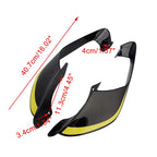 Front Side Winglets for Yamaha YZF R1 R1M (2021–2024) Black