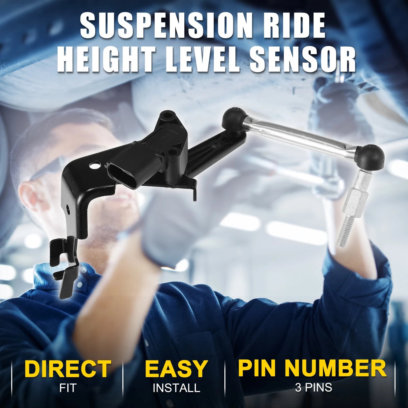 Air Suspension Ride Height Level Sensor for Audi E-tron Quattro (2019–2023) No. 4M0941286D