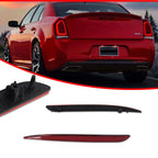Red Lens Rear Bumper Reflectors for Chrysler 300 (2015–2022)