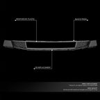 Front Bumper Lower Grille for Ford Ranger (2019–2023) Matte Black Reinforced Plastic