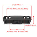Rear Bumper Cover for Corvette C3 (1975) - Black Fiberglass