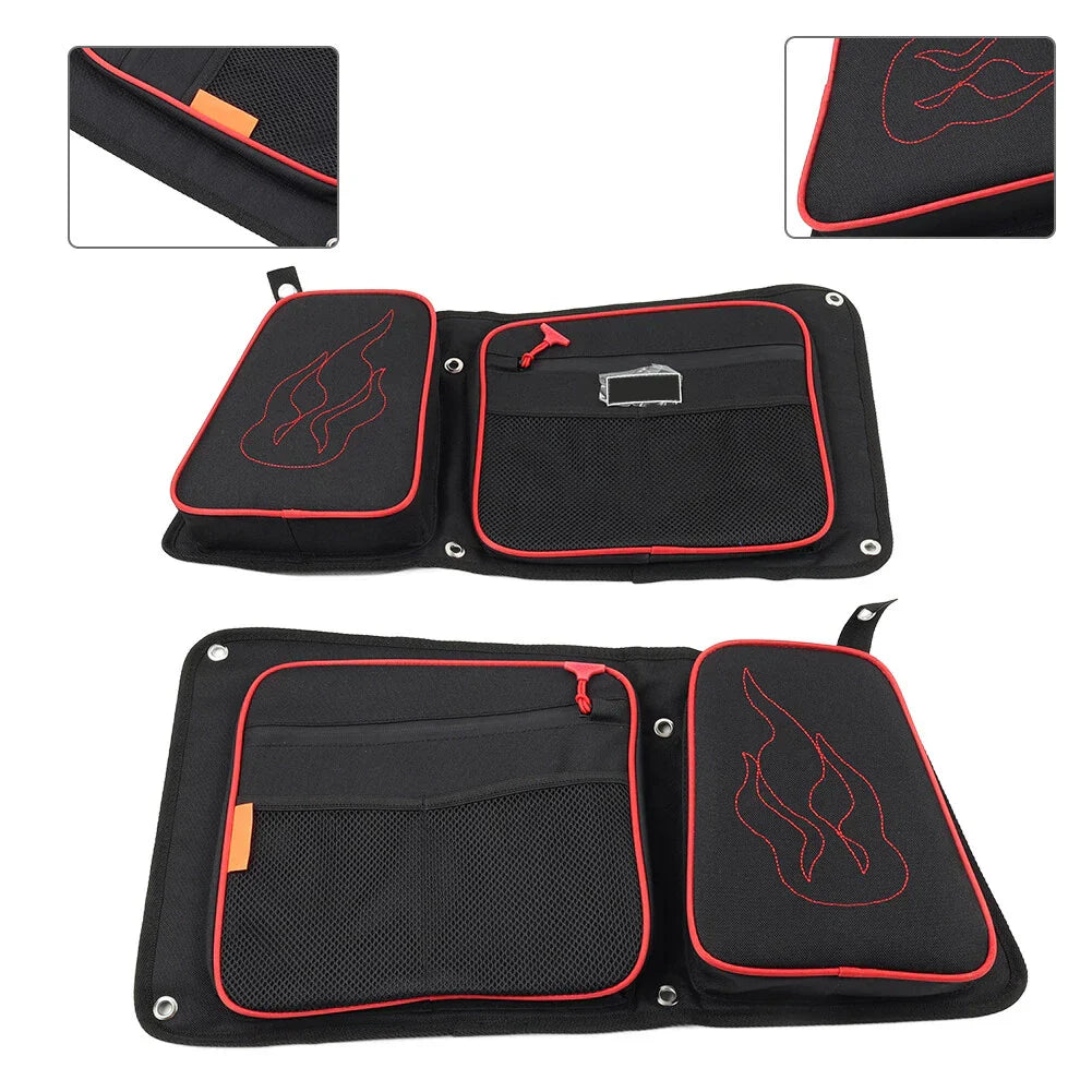 Rear Door Bags w/ Knee Pad for Polaris RZR XP 4 1000, 4 900 Turbo (2014-2023)