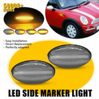 Clear Lens Front Side Marker Lights for MINI Cooper R55 R56 R57 R58 R59 (2007–2015)