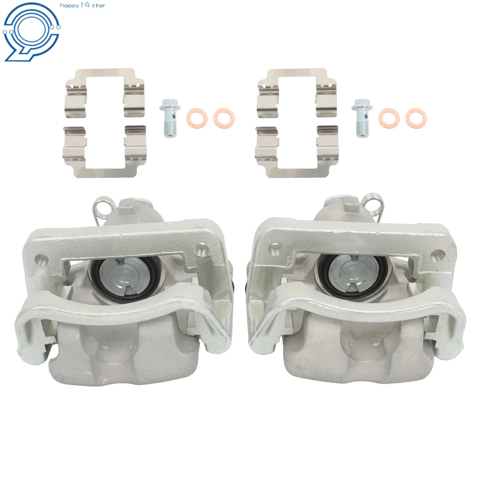 2x Rear Disc Brake Caliper w/ Bracket for Chevrolet Malibu (2014–2015)