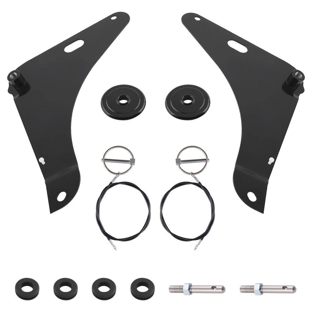Black Hood Pins for Dodge Challenger 2008-2023 82214260AC 82214260AD 8221426