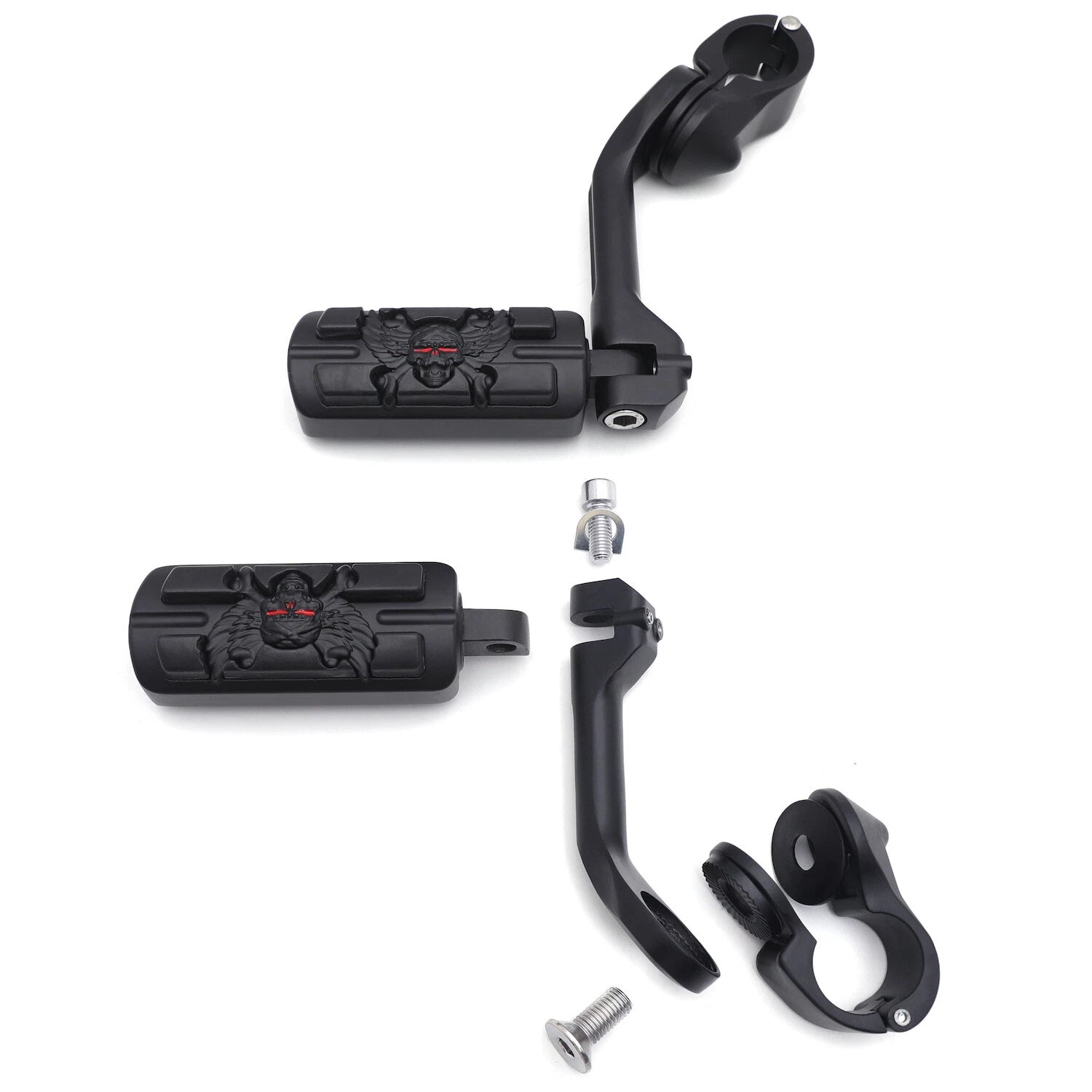 Foot Peg Kit for Harley Fat Boy (2000–2023) - 5" Long, 1.25" Engine Guard
