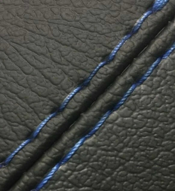 Leather Console Lid Armrest Cover for Hyundai Elantra (2017–2020) Blue Stitch