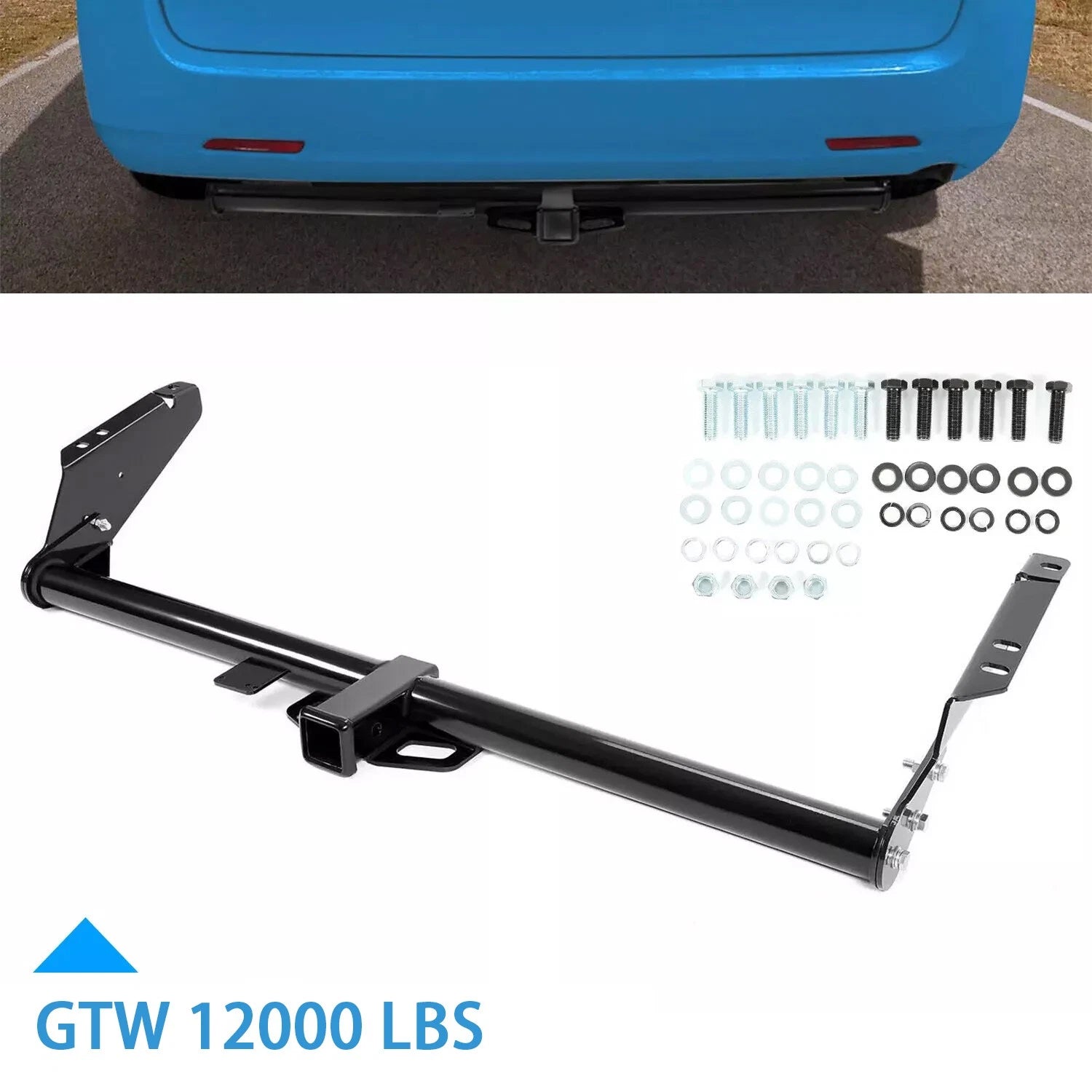 Class 3 Rear Bumper Towing Trailer Hitch Receiver 2" for Toyota Sienna (2004–2020)