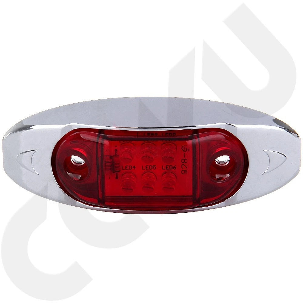 6X LED Side Marker Clearance Lights for