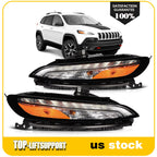 Headlamp Pair for Jeep Cherokee (2014–2018)
