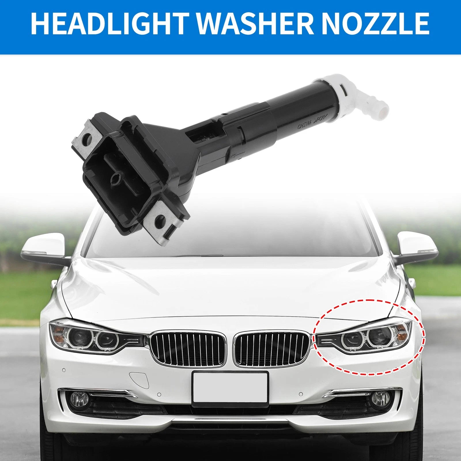 Front Driver Side Headlight Washer Nozzle for Honda CR-V (2012–2018) No. 76885T0AS01