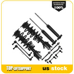 Set of 4 Front Struts Rear Shocks Sway Bars Tie Rods for Ford Fusion