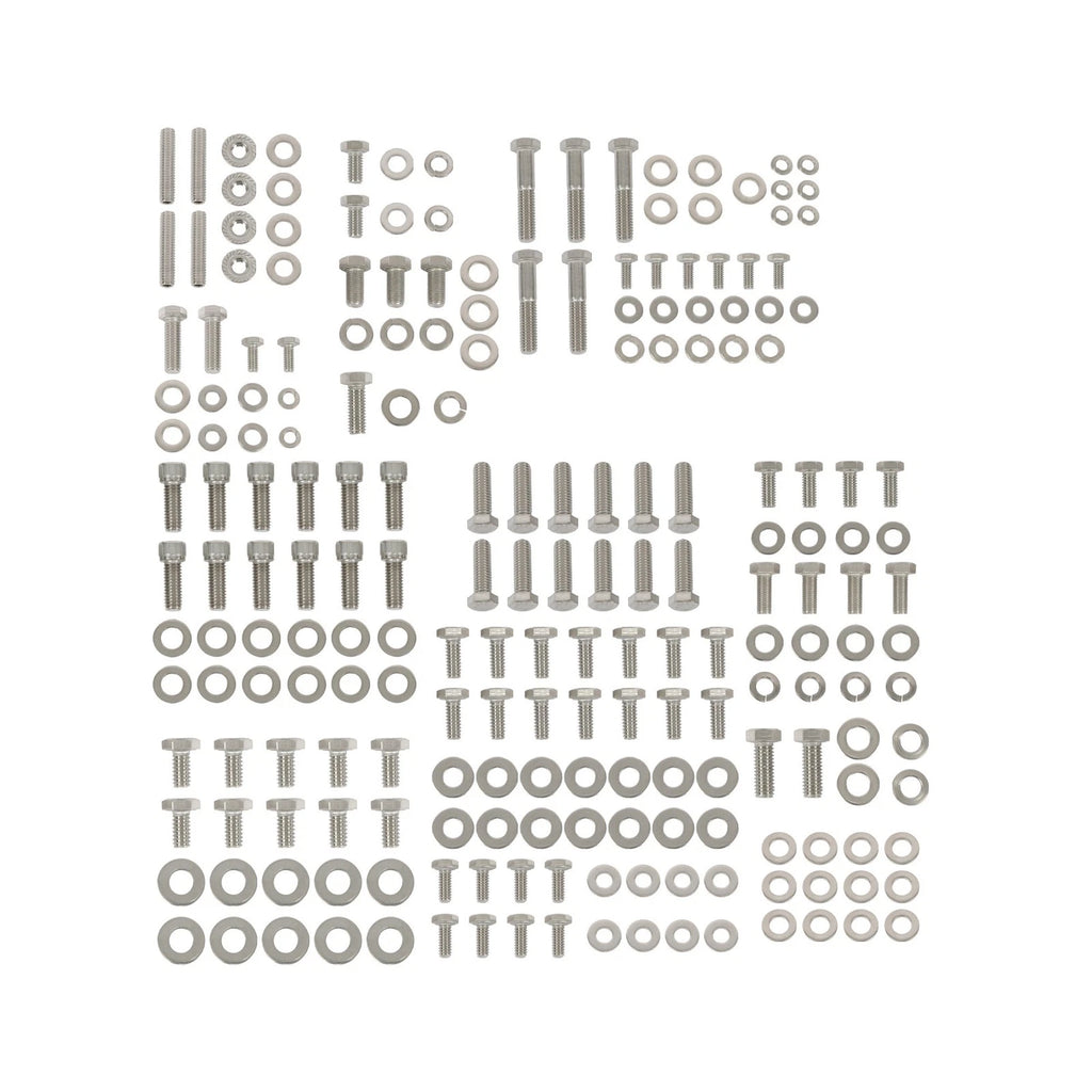 Hex Bolt Kit for Chevy SBC Engines (304 Stainless Steel)