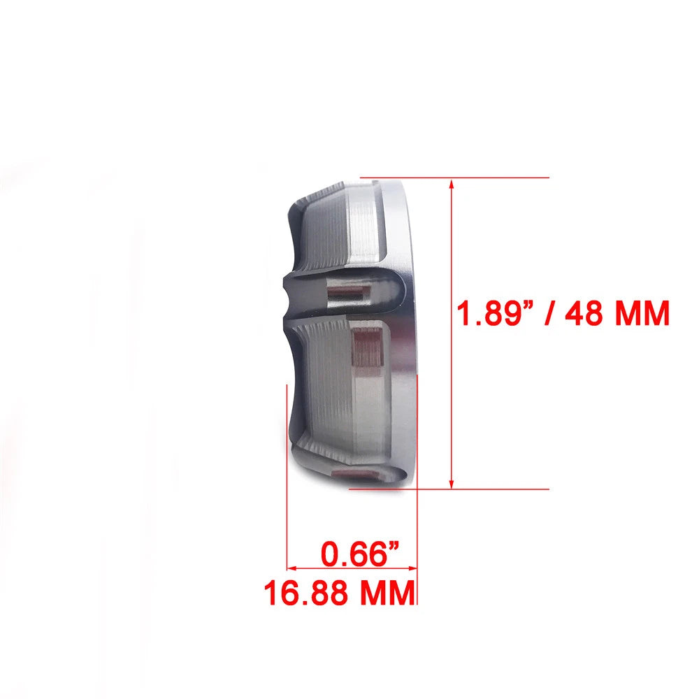 Rear Brake Fluid Reservoir Cap for Kawasaki Ninja 250/300 (2013–2016) Titanium