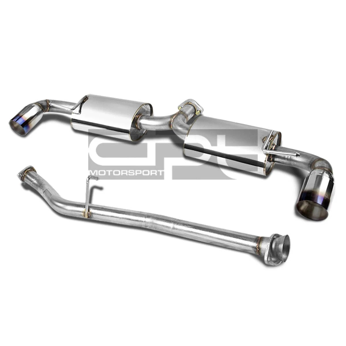 Dual Catback Exhaust Muffler for Mazda RX-8 RX8 SE3P (2003–2012) 3.5" Burn Tip