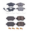 PowerStop Front & Rear Carbon Fiber Ceramic Brake Pads Kit for VW Passat (2012–2021)