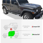 Chrome Nerf Bar Steps for Jeep Wrangler JL (2018-2026)