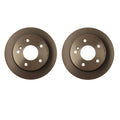 Brembo 2X Rear Solid Coated 258mm Brake Disc Rotors for Mercedes W124 (1985–1996)