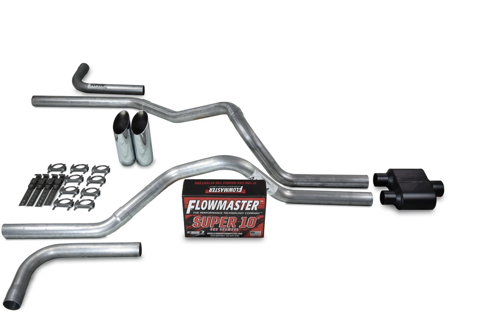 Dual Exhaust Kit for Chevy GMC 1500 (1999–2006) - 2.5" Flowmaster Super 10