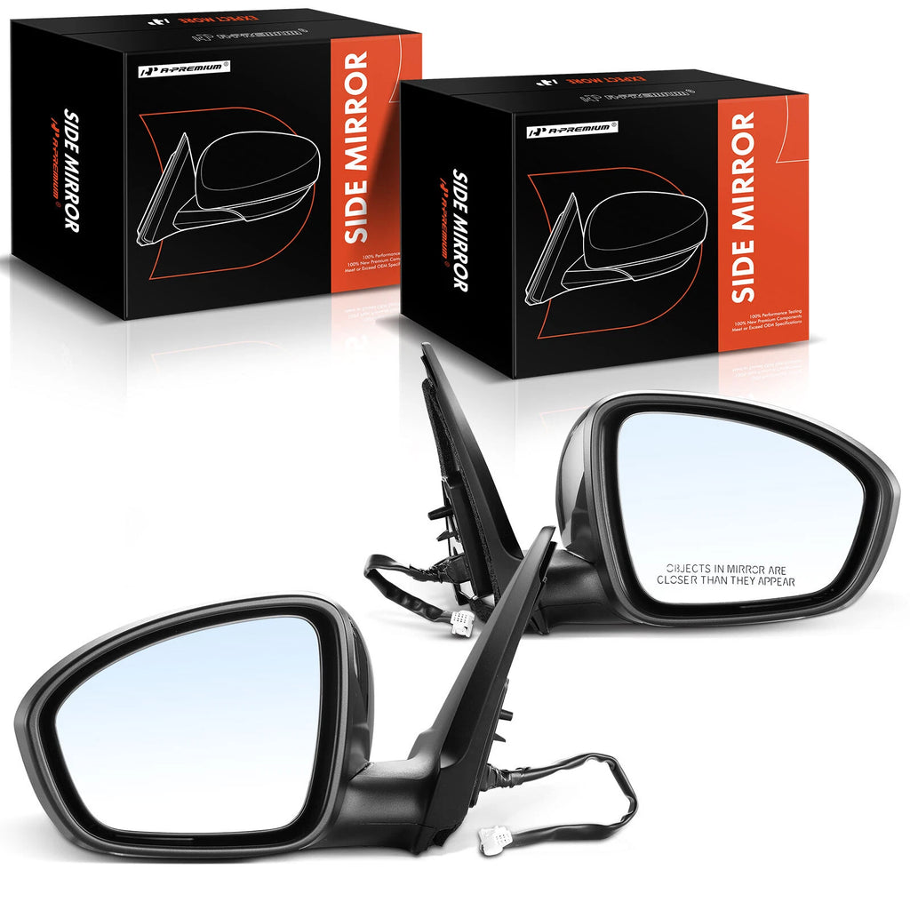 Power Mirror Pair with Manual Fold & Blind Spot for Nissan Sentra (2020–2022)