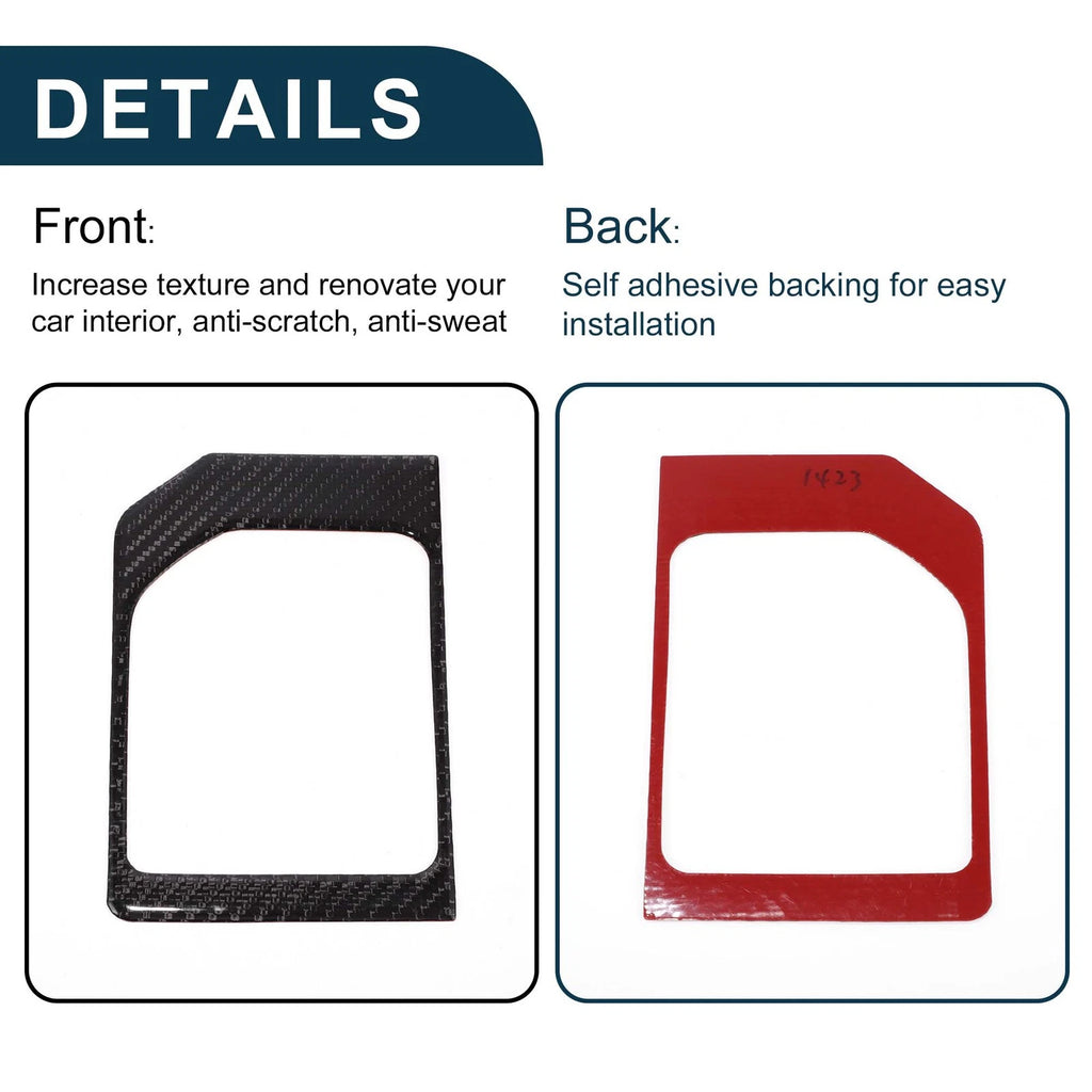 Gear Shift Box Panel Decal for Toyota Tundra (2014–2021) Black Carbon Fiber