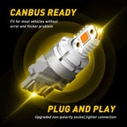 2X 3157 LED Bulb Amber Turn Signal Light for Impala (2000–2013)