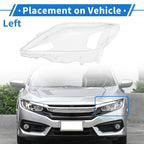 1 Pcs Headlight Lens Cover for Lexus LS460/LS600 (2010–2012) PC Clear
