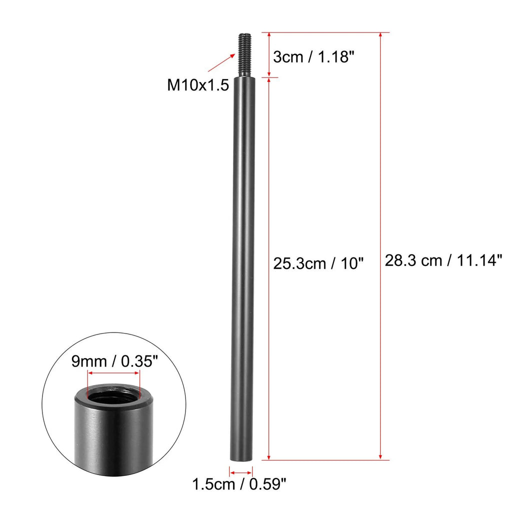 10" Gear Shift Knob Extender for Honda M10X1.5 (1 PC)