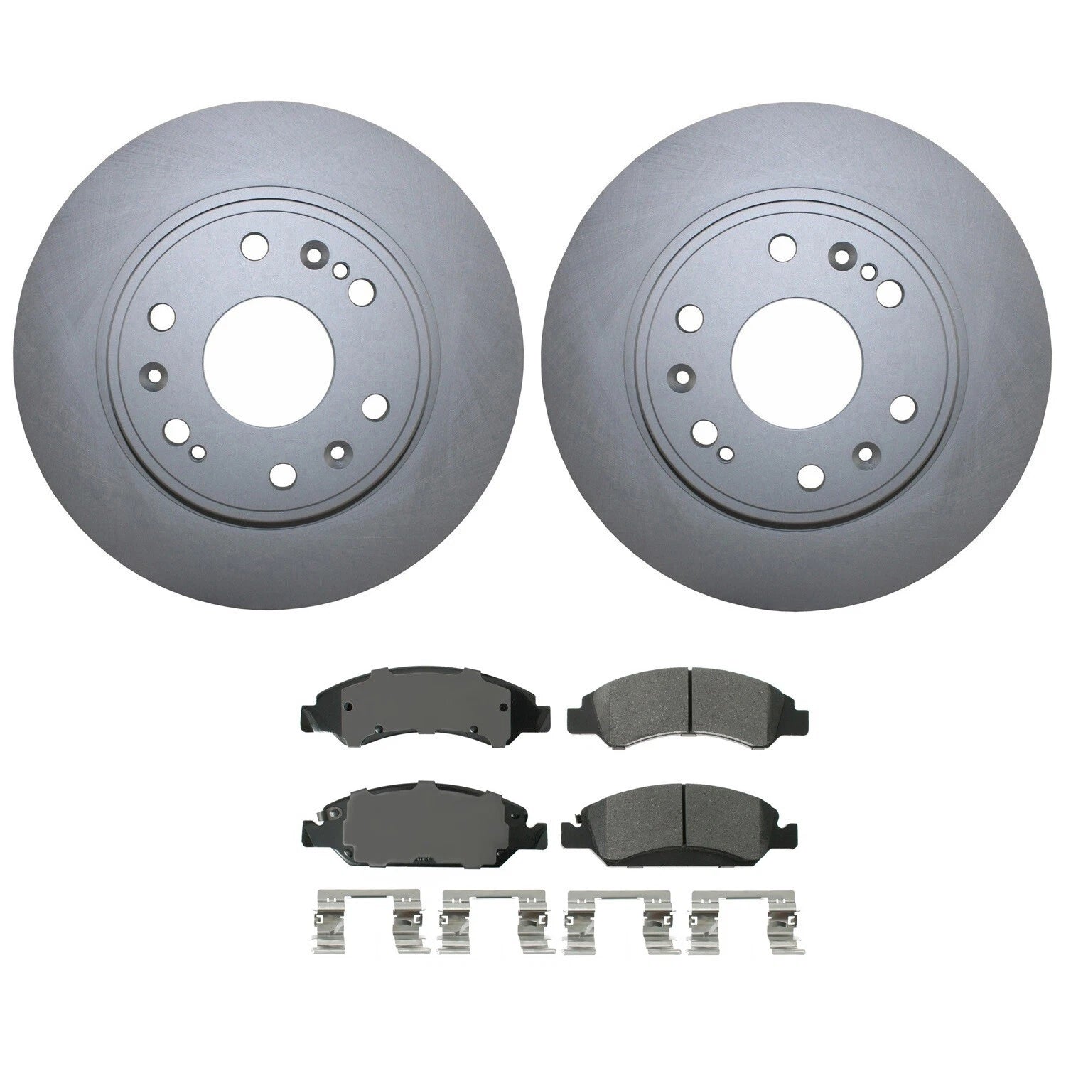 Front Brake Kit 330mm Rotors & Akebono Ceramic Pads for Cadillac Chevy GMC