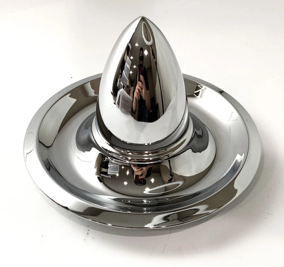 Set of 4 Hubcaps Chrome Center for Chevrolet Rally Wheel (1949–1972)