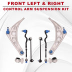 Set of 8 Front Control Arms Ball Joint Suspension Kit for BMW E46 (1998–2006)