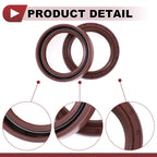 2X Oil Seal Rotary Shaft Seal FKM Rubber 35x47x8mm  