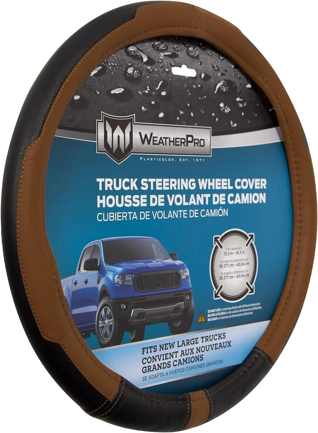 WeatherPro Steering Wheel Cover for Truck (Plasticolor 006747R01)