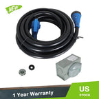 Power Inlet Box Combo Kit with 50 Amp 30ft Generator Extension Cord