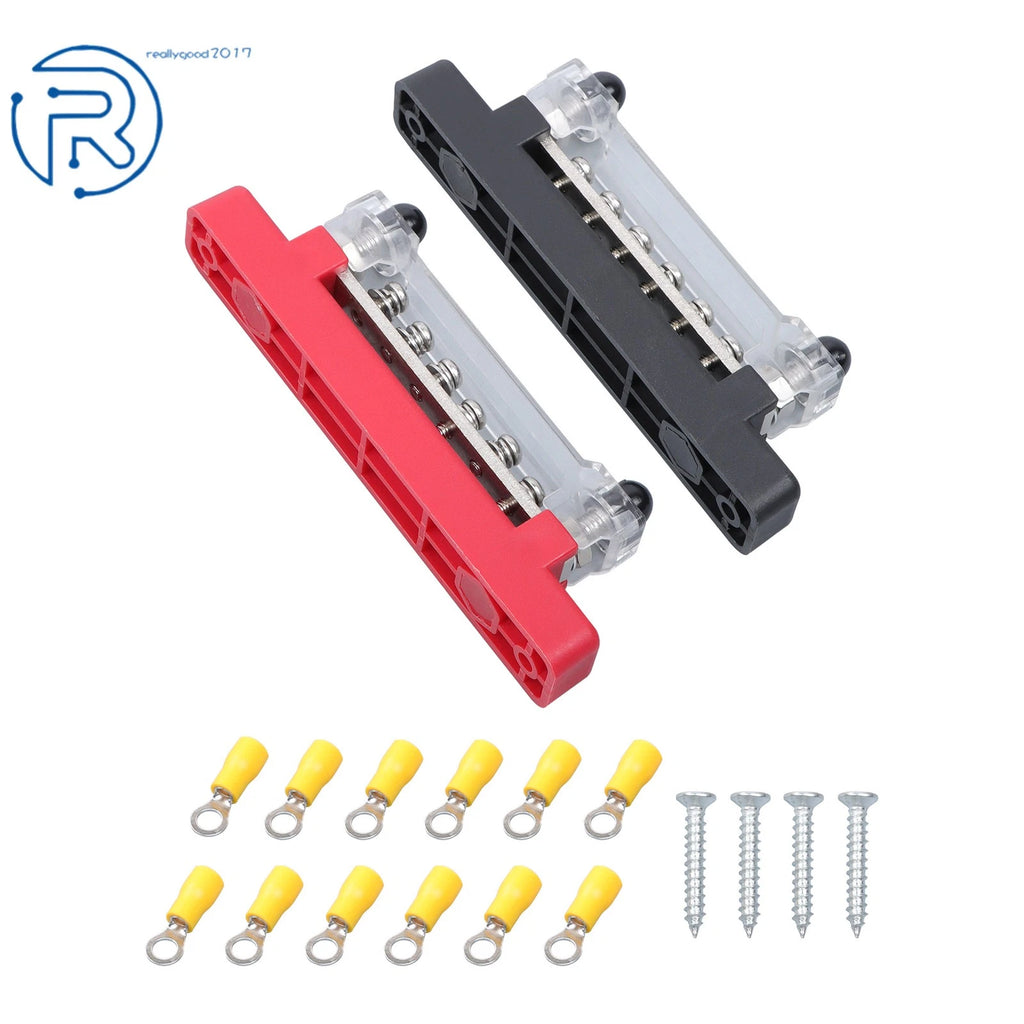 6 Way Bus Distribution Block for 48V Systems (150A)
