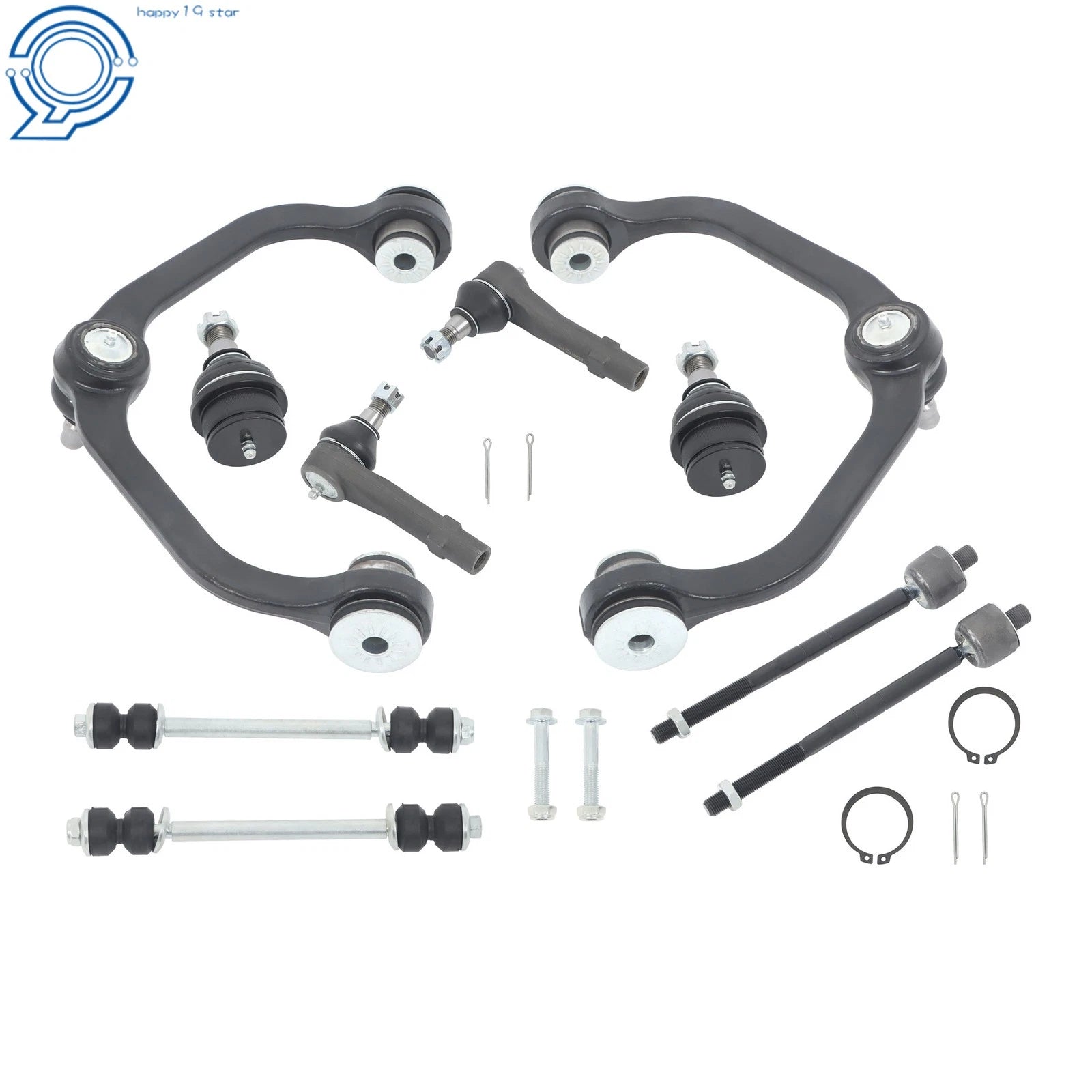 Set of 10 Front Control Arm Ball Joints & Tie Rods for Mazda B4000 (1998–2003)