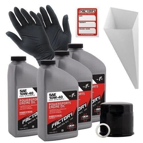 10W40 Oil Change Kit for Kawasaki KAF950 Mule (2014–2023)