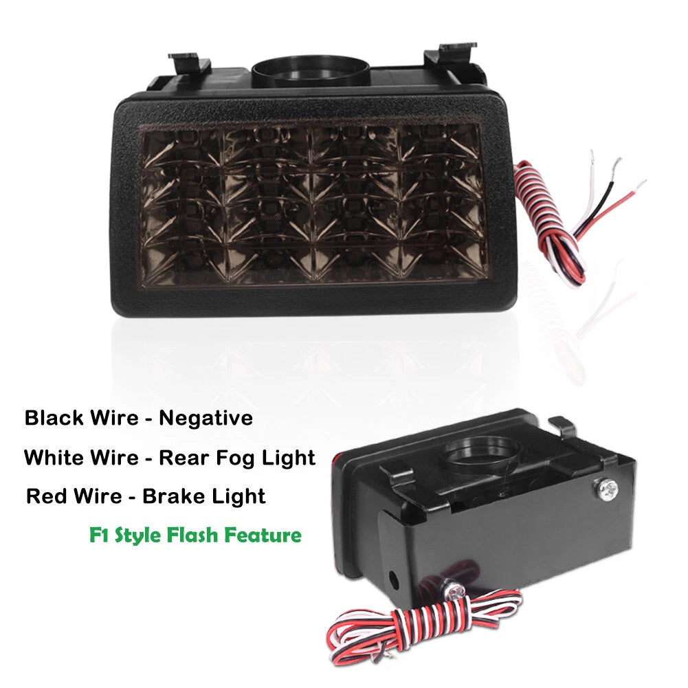 Set of F1 Style Smoked Lens Strobe LED Rear Fog Lights for WRX STI XV