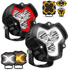 2X LED Pod Work Light for Jeep Truck (2010–2023) - Spot Flood Beam