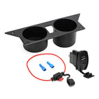 Ash Tray with USB Charger & Dual Cup Holder for Chevy Camaro (3rd Gen)