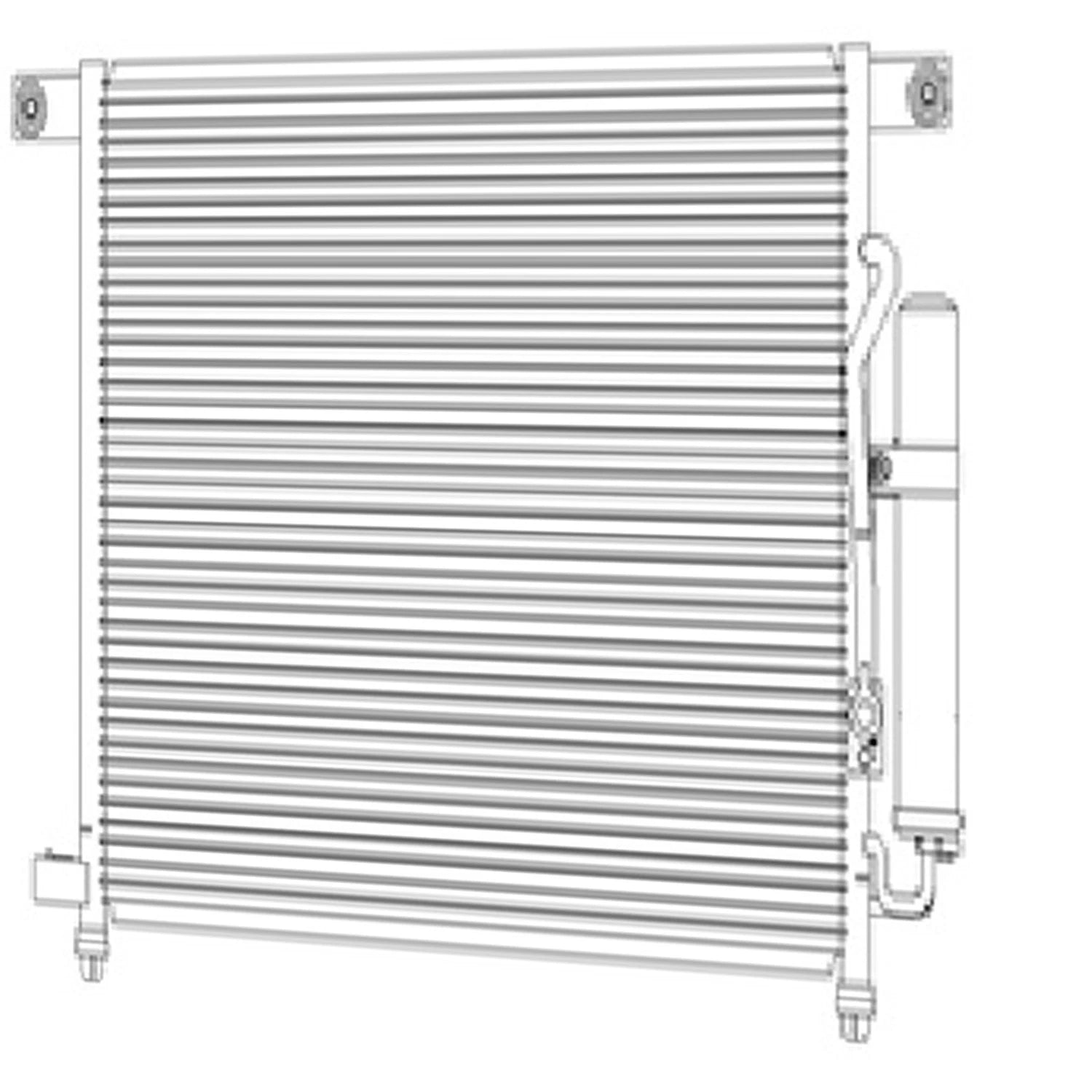 Replacement A/C Condenser with Receiver Drier for See Compatibility Chart