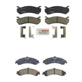 Set of 4 Bosch QuietCast Ceramic Disc Brake Pads for Cadillac Chevy GMC