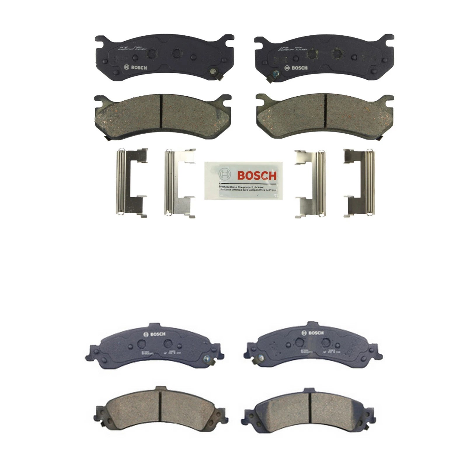 Set of 4 Bosch QuietCast Ceramic Disc Brake Pads for Cadillac Chevy GMC