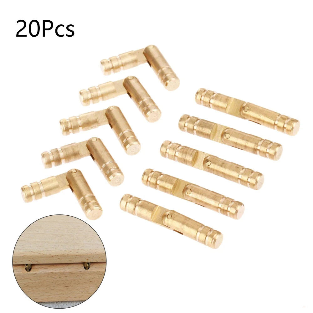 20Pcs Brass Barrel Hinge for Jewelry Box (Concealed, Invisible)