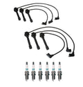 Denso 7mm Wire Set & 6 IridiumTT Spark Plugs for Chrysler Dodge Mitsubishi (2004)