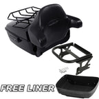Trunk Backrest Pad Mount Rack for Harley Touring Road Glide (1997–2008)